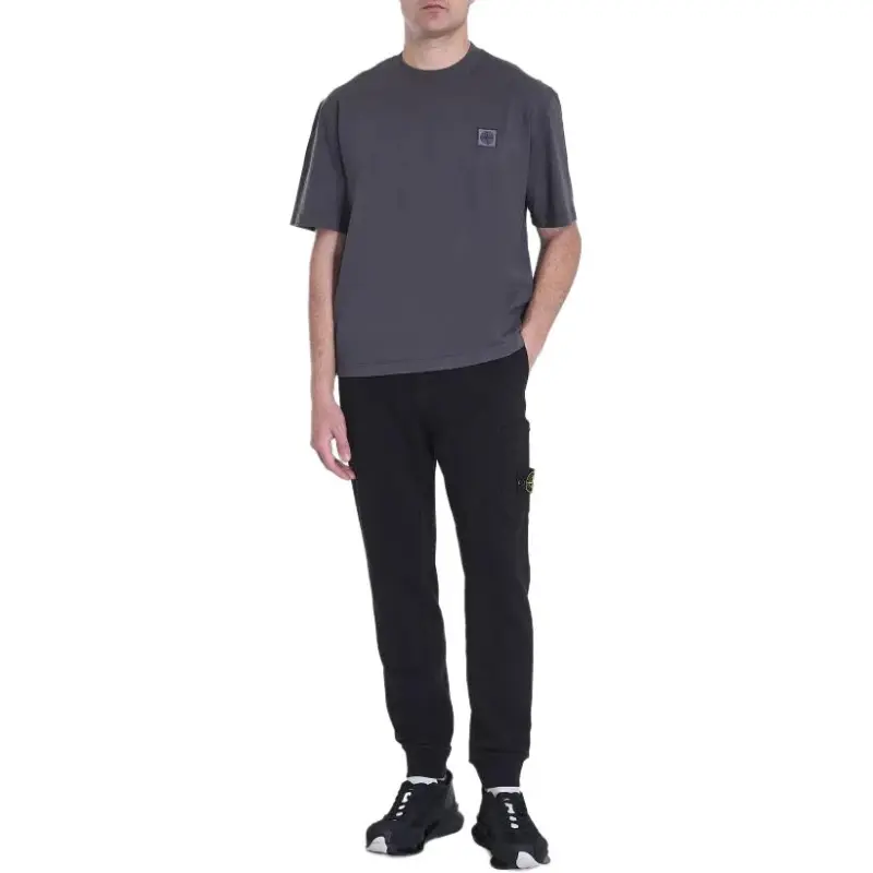 STONE ISLAND Logo Patch Short Sleeved T Shirt-2