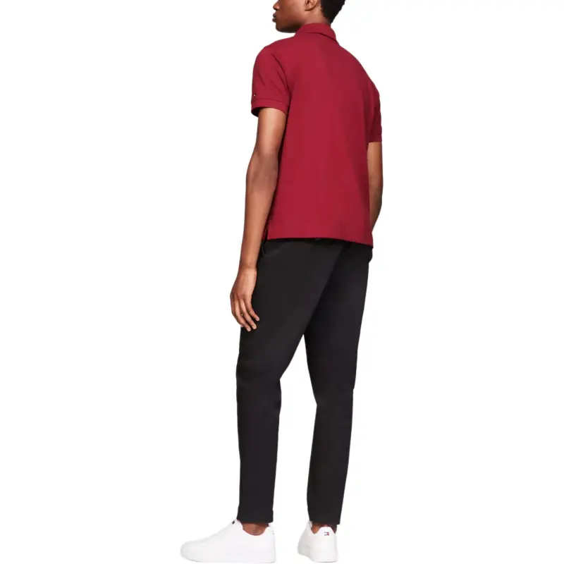 Tommy Hilfiger Polo Shirt Men's Burgundy-2