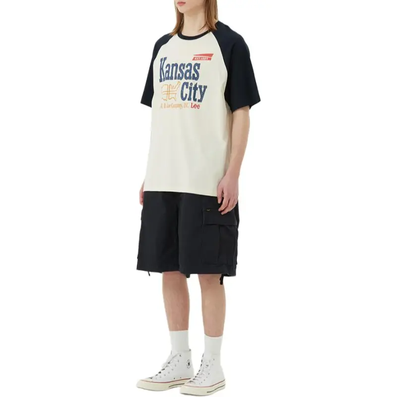 Lee T Shirts Men Marine Blue-3