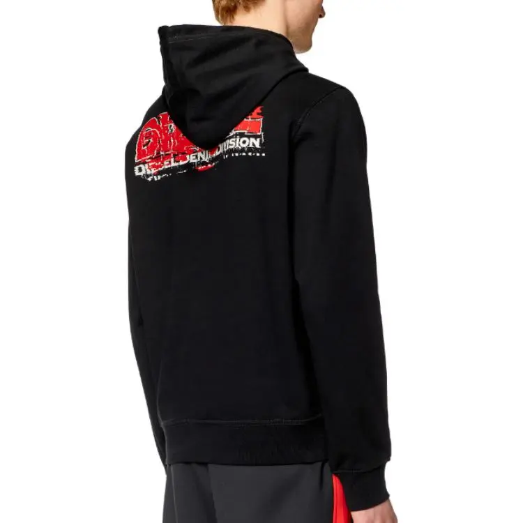 DIESEL S Ginn Hood K37 Logo print Hoodie-3