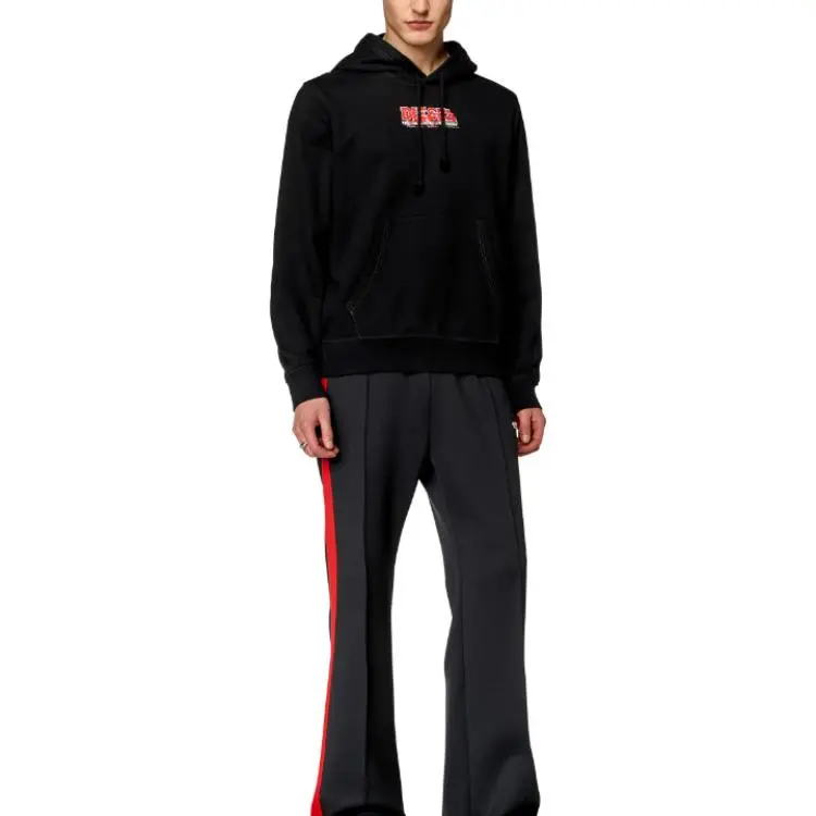 DIESEL S Ginn Hood K37 Logo print Hoodie-2