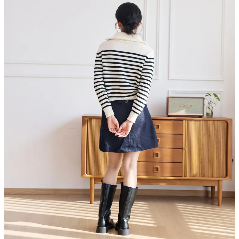 ZIMO Sweater Women's Black White-1