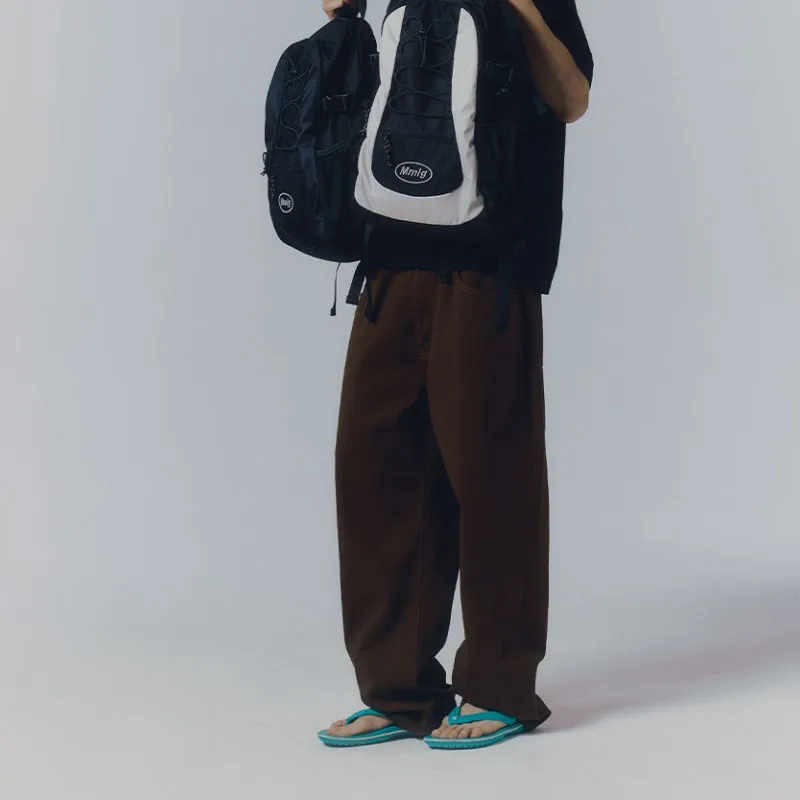 Mmlg SS25 Casual Pants Unisex Brown-2