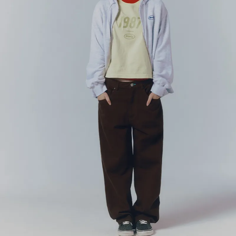 Mmlg SS25 Casual Pants Unisex Brown-4
