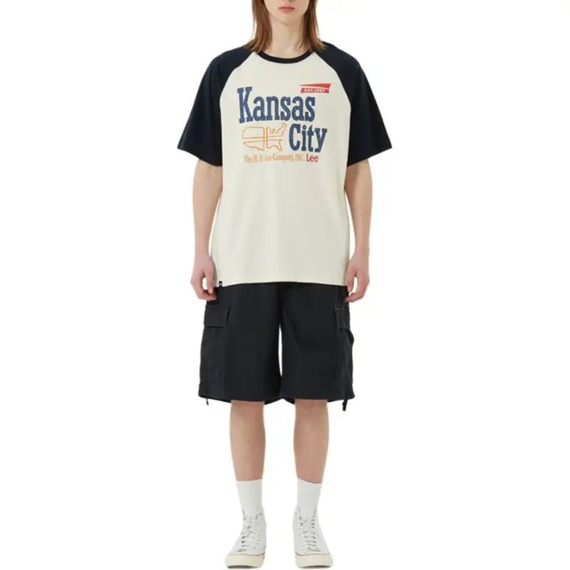 Lee T Shirts Men Marine Blue-2