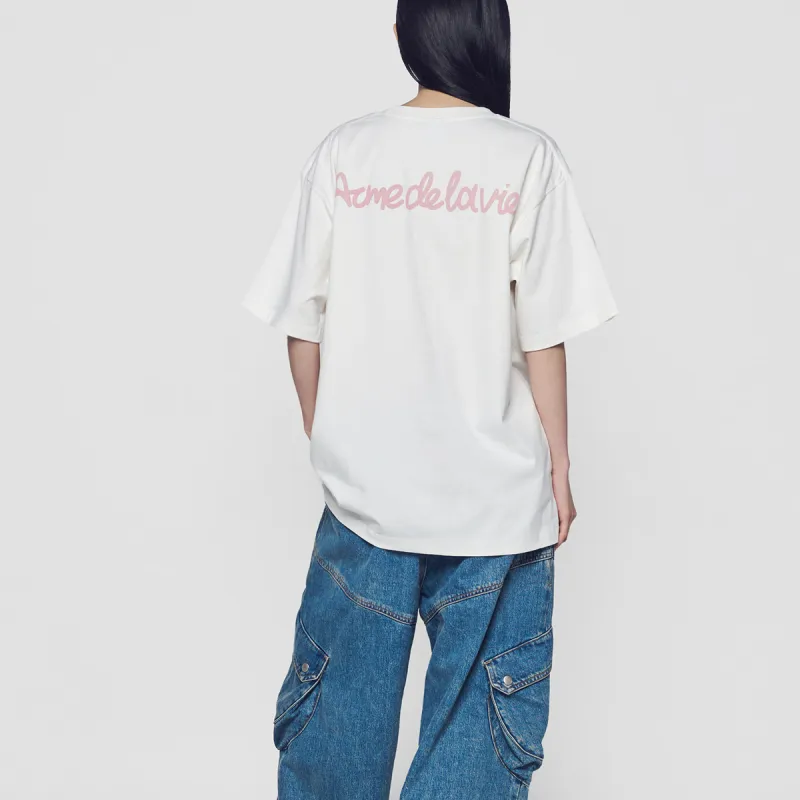 Acme De La Vie/ADLV FW24 T Shirt Unisex Cream-3
