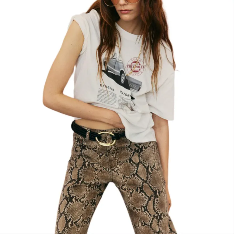 H&M T Shirts Women's Cream-2