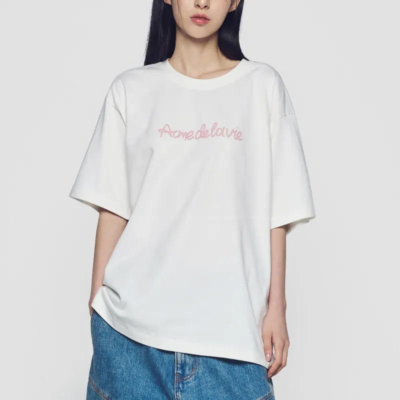 Acme De La Vie/ADLV FW24 T Shirt Unisex Cream-2