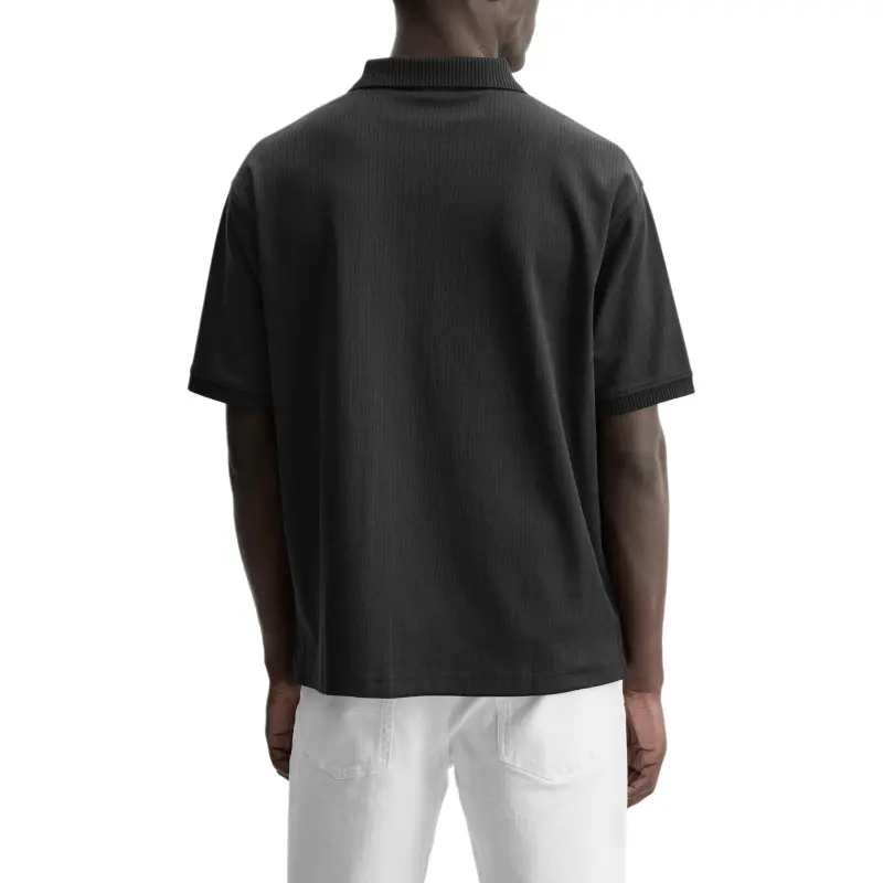 ZARA Polo Shirts Men Black-4