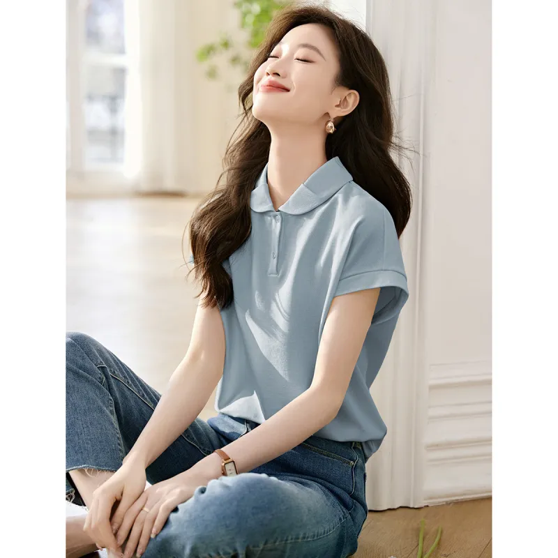 Mo Han Yi Mei Shirt Women's Aqua Blue-3