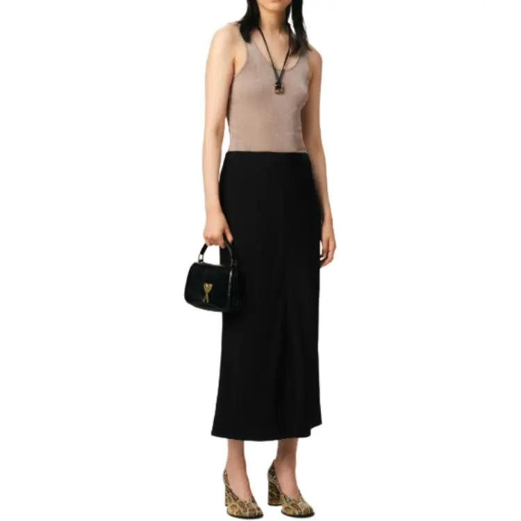 AMIPARIS Paris Straight Midi Skirt-1