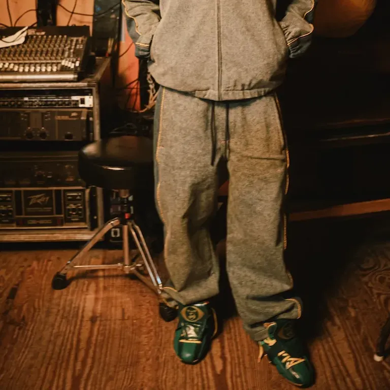 Denim Tears Cotton Fleur De Lis Denim Track Pants-2