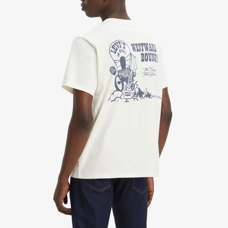 Levis T Shirts Men White-3