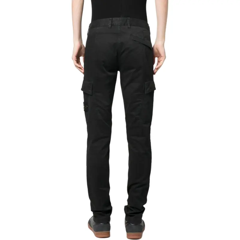 STONE ISLAND Stretch cotton Tapered leg Trousers-2