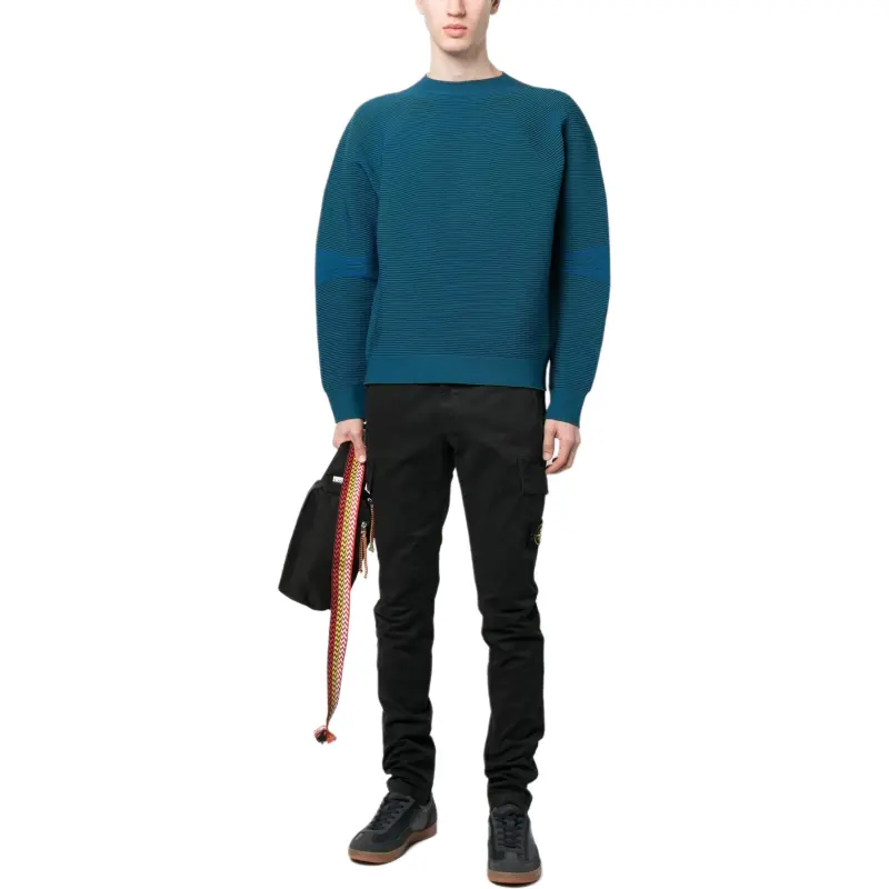 STONE ISLAND Stretch cotton Tapered leg Trousers-1