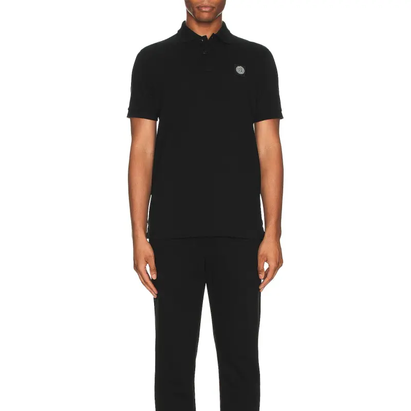 STONE ISLAND Polo Shirt Men's Black-3