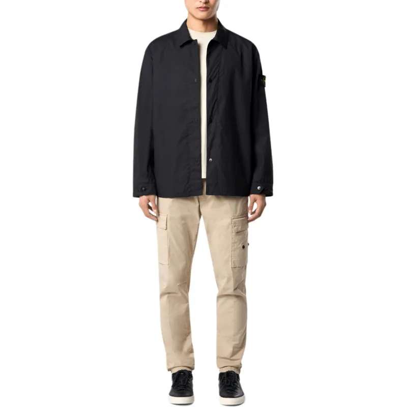 STONE ISLAND Shirts Men Black-4