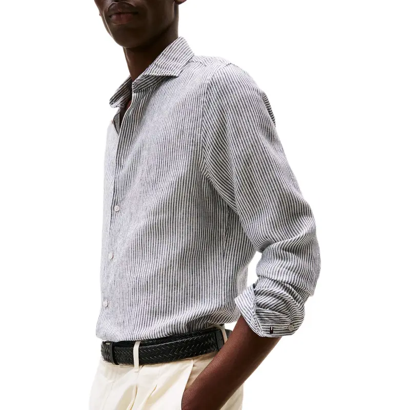 Tommy Hilfiger Shirt Men's Carbon Marine Blue-3