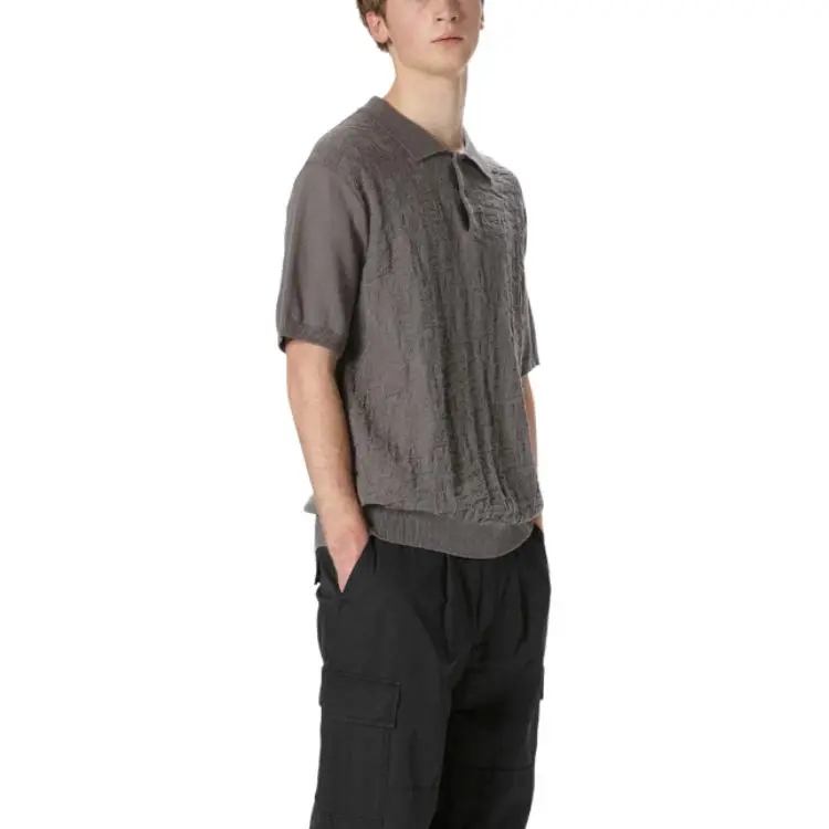 Thisisneverthat SS25 Polo Shirt Unisex Gray-2