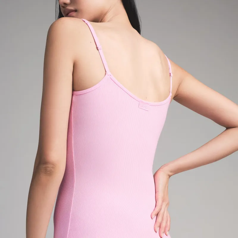 SKIMS Valentine's Day Collection SS25 SOFT LOUNGE LONG SLIP DRESS Slip Dress Women's BUBBLE GUM/Bubble Candy-3