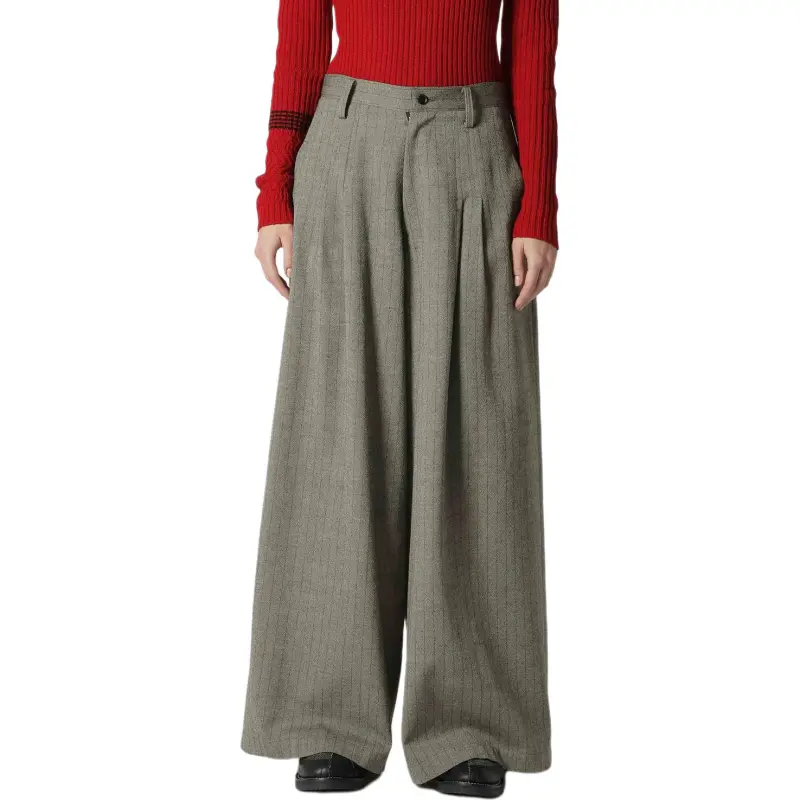 Yohji Yamamoto Casual Pants Women's Gray-4