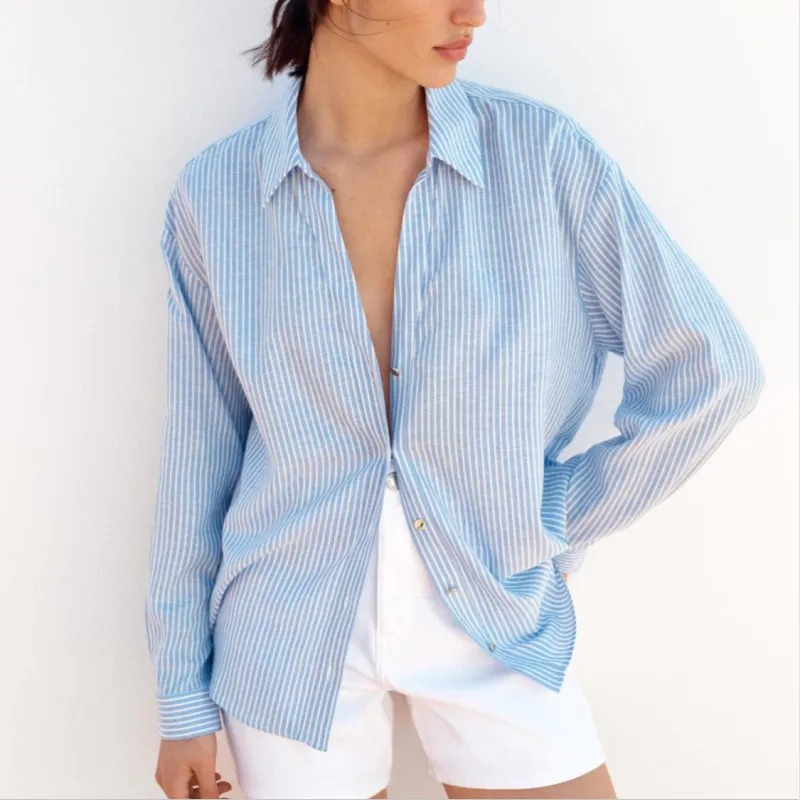 ZARA Shirts Women's Blue/White-2