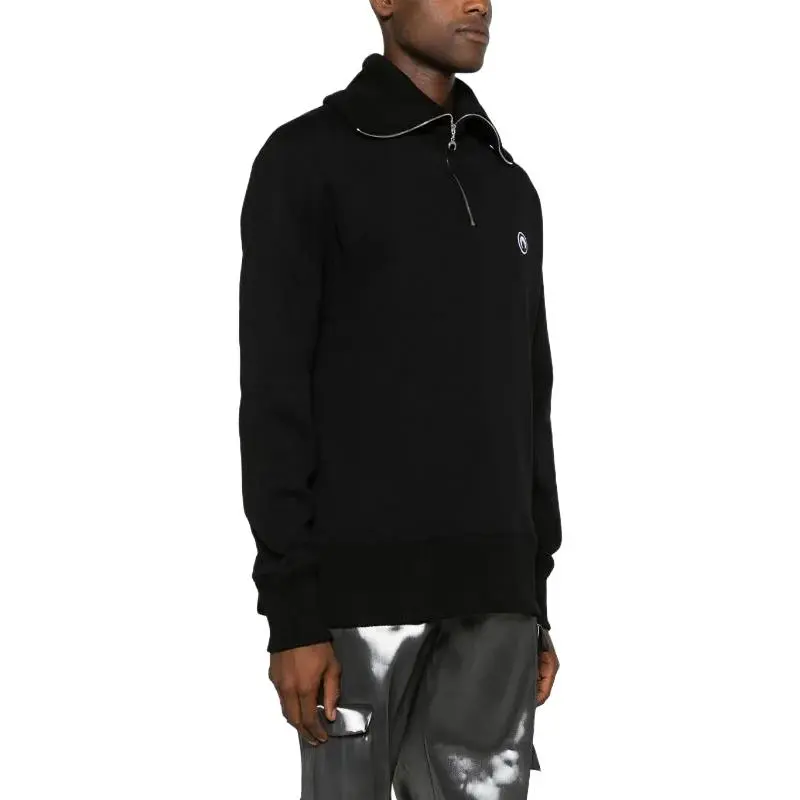Marine Serre Sweatshirt Men's Black-3