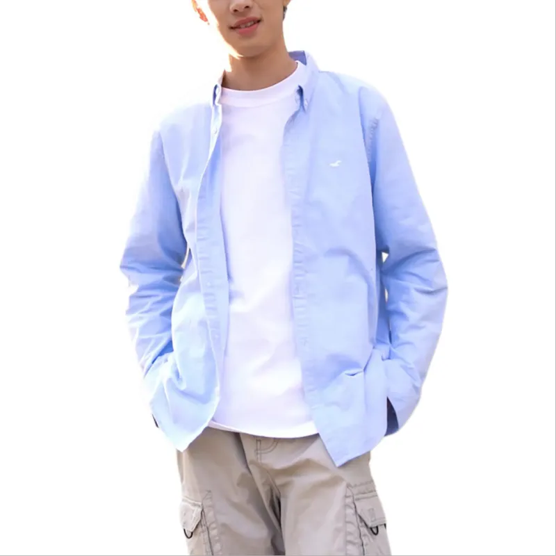 Hollister Shirts Men Blue-2