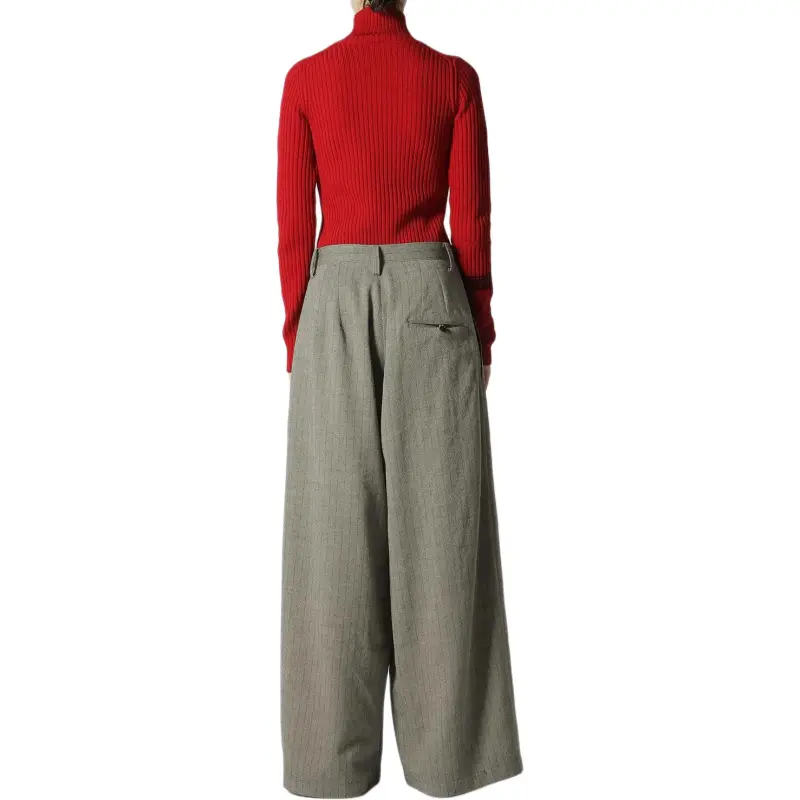Yohji Yamamoto Casual Pants Women's Gray-6