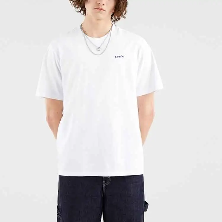 Levis T Shirts Men White-2