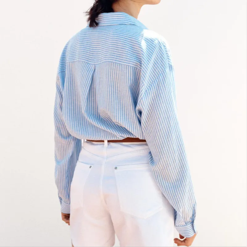 ZARA Shirts Women's Blue/White-4