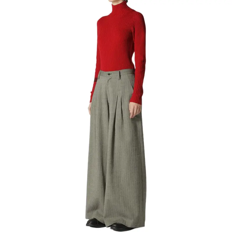 Yohji Yamamoto Casual Pants Women's Gray-3