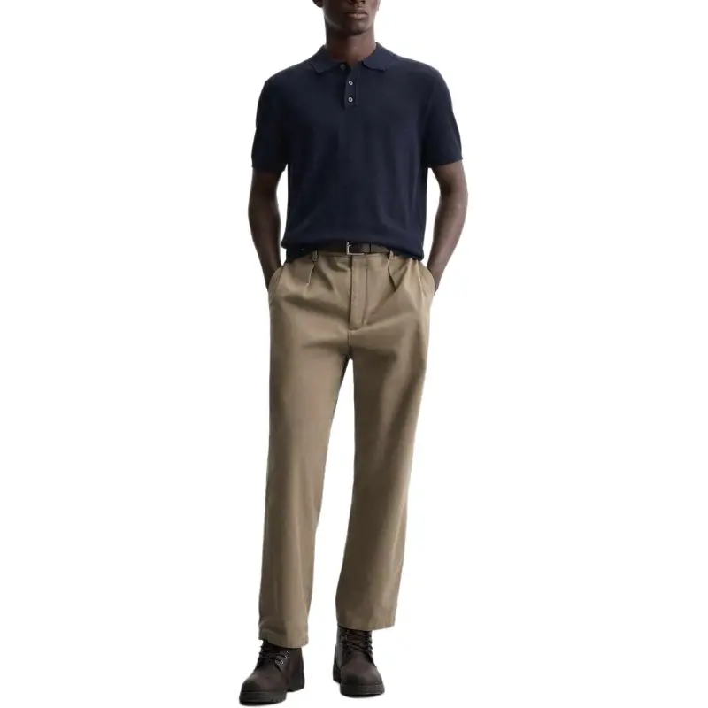 ZARA Polo Shirts Men Sea Blue-1