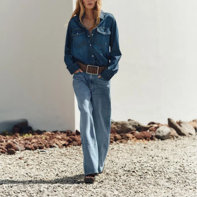 ZARA Jeans Women's Medium Blue-2