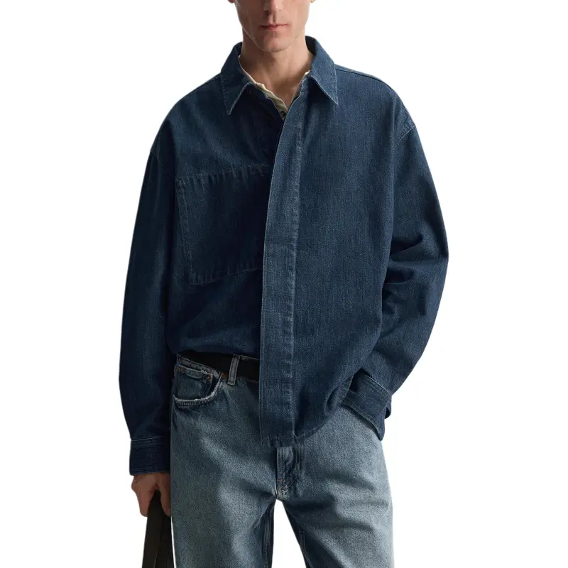 ZARA Denim Jacket Men's Dark Blue-3