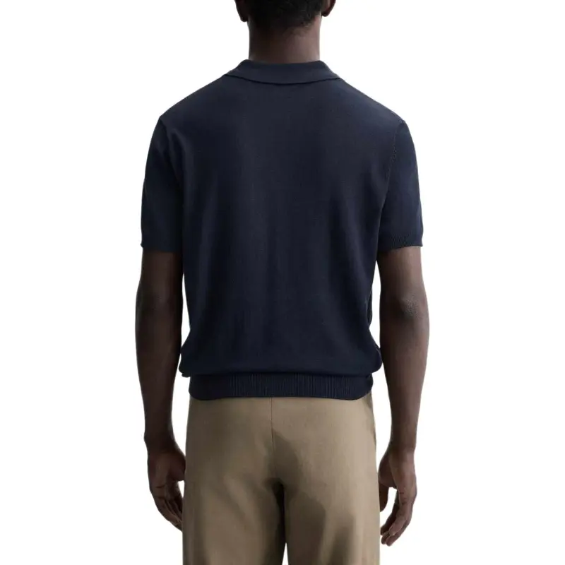 ZARA Polo Shirts Men Sea Blue-2