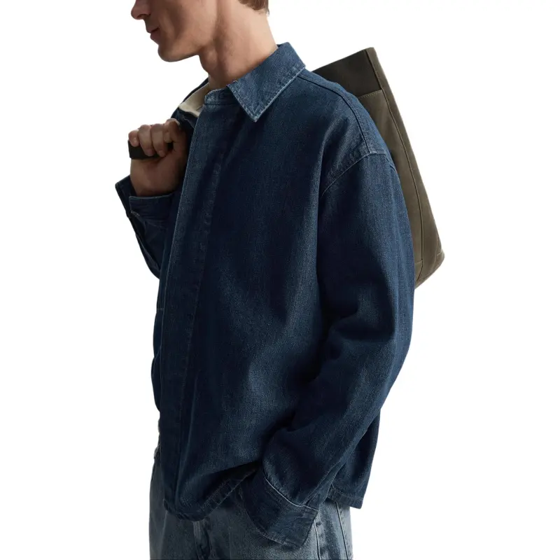 ZARA Denim Jacket Men's Dark Blue-5