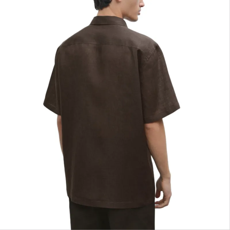 Massimo Dutti Shirt Men's Brown-4