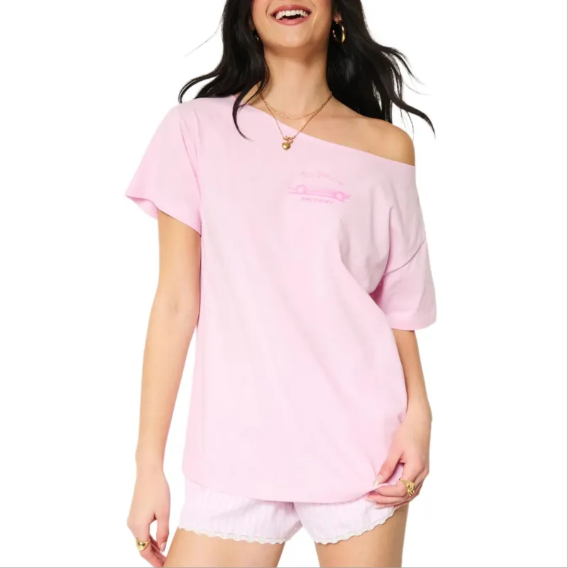 Hollister T Shirts Women's Pink-2