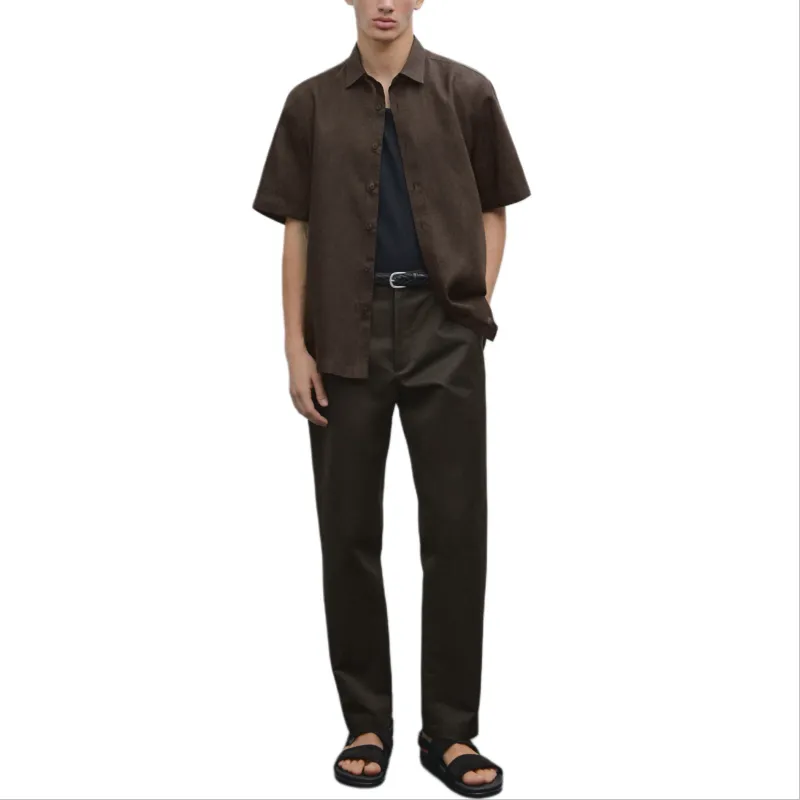 Massimo Dutti Shirt Men's Brown-2