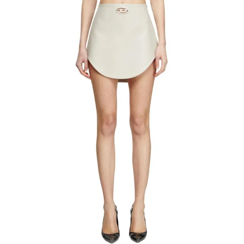 DIESEL O Limpo Logo Cut Out Skirt-2