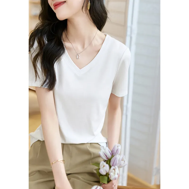Mo Han Yi Mei T Shirt Women's Ecru-1