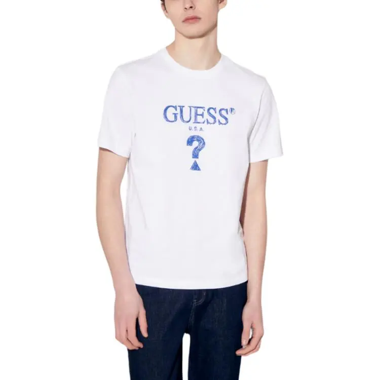 GUESS T Shirts Men White-2