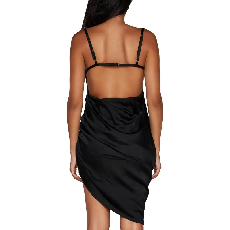 Jacquemus La Robe Saudade Mini Dress 'Black'-6