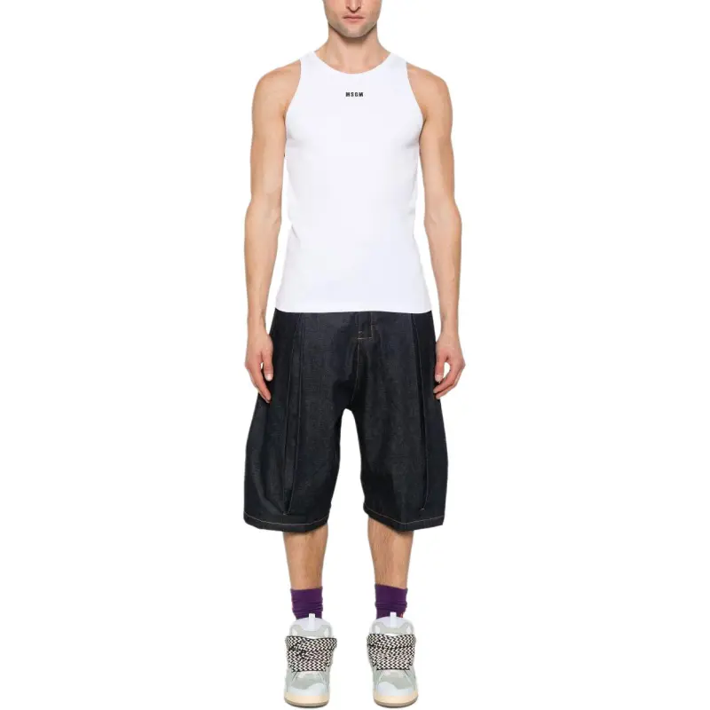 MSGM Ribbed Tank Top-2