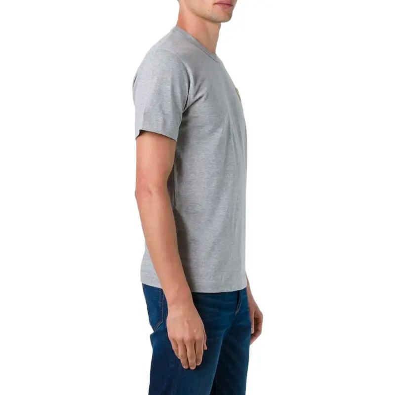 CDG Play T Shirts Men Gray-1