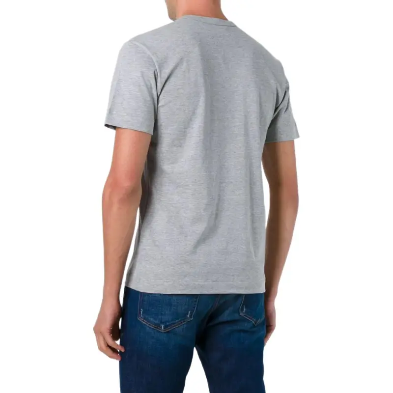 CDG Play T Shirts Men Gray-2