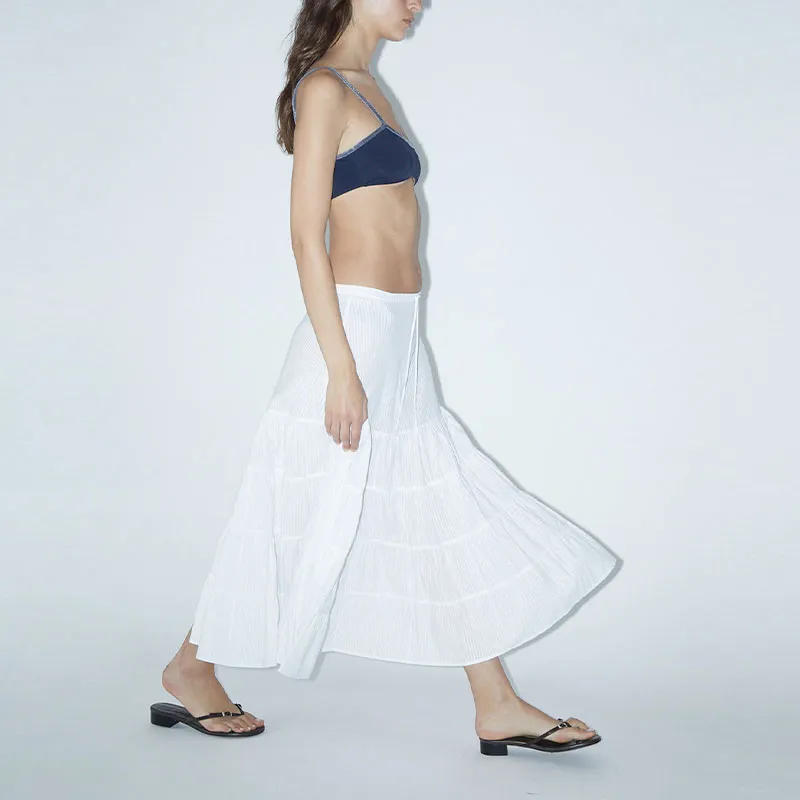 Paloma Wool Pleated Midi Skirt-2