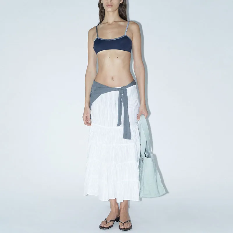 Paloma Wool Pleated Midi Skirt-3