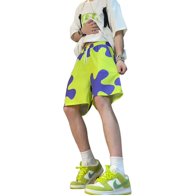 FONDLOOK Casual Shorts Unisex Image Color-2